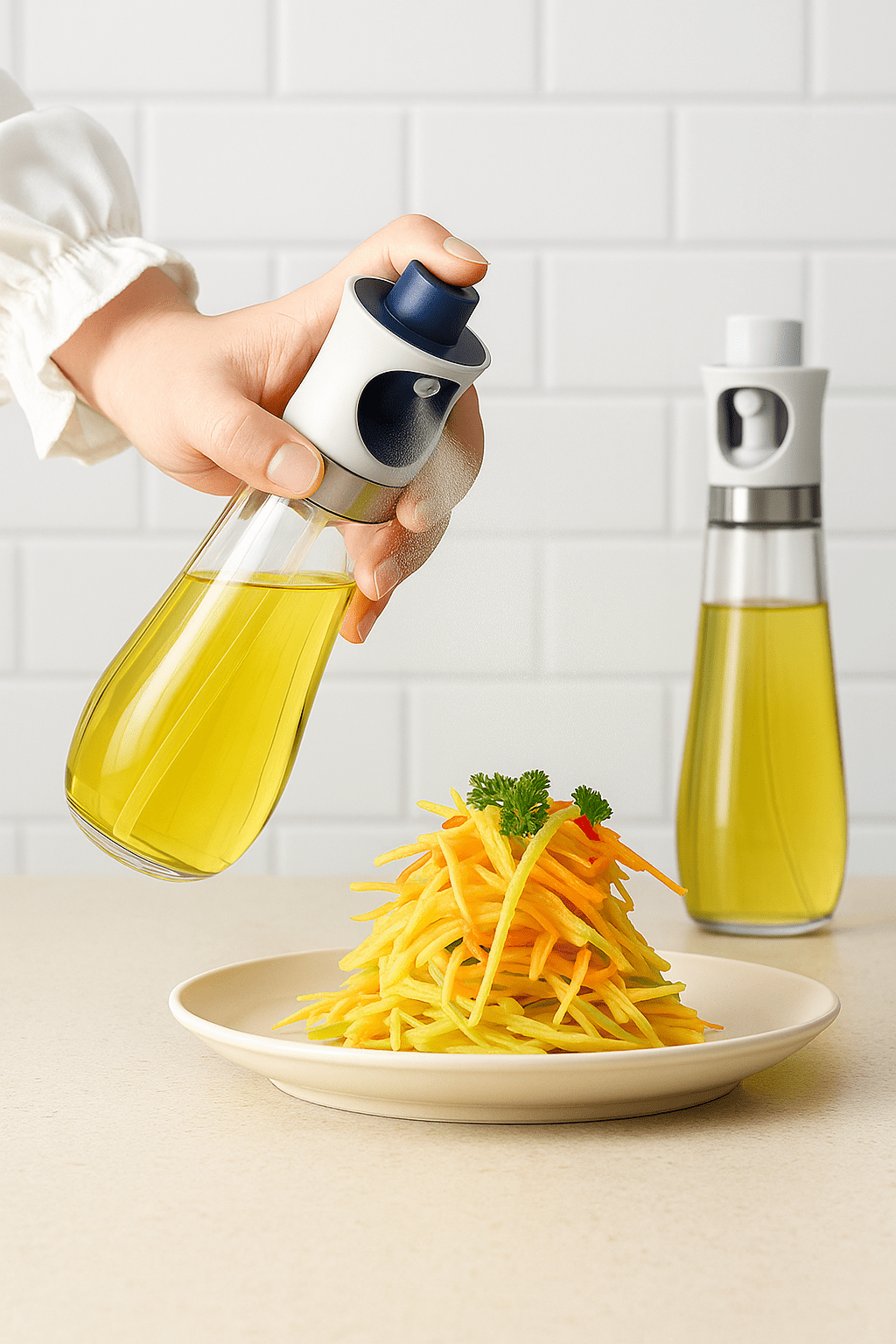 BBQ Olie Sprayfles met Filter – Voor perfect doseren zonder morsen - puuratelier.be