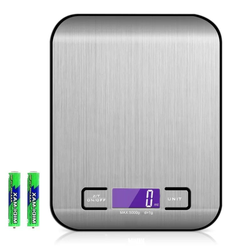 Digitale Oplaadbare RVS Keukenweegschaal | Precisie tot 1 gram | PuurAtelier - puuratelier.be